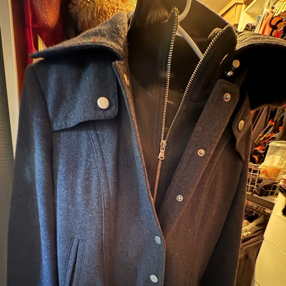 Jacket double layer sz 8 dark grey